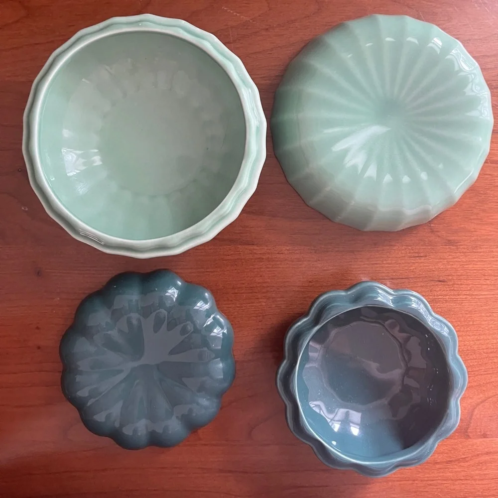 EUC IKEA trinket covered bowls